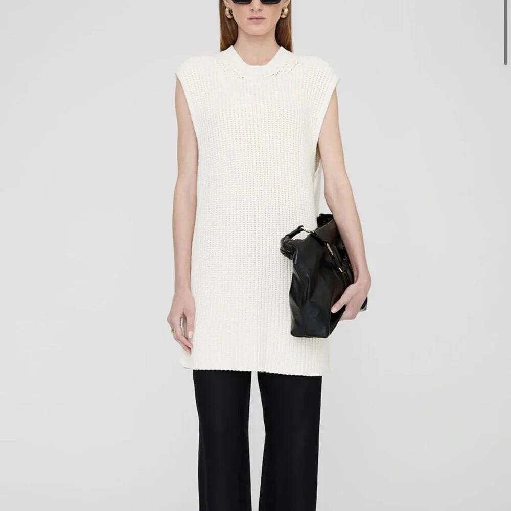 Anine Bing Oliver Chunky Knit Tunic Sweater Dress Size Medium $400